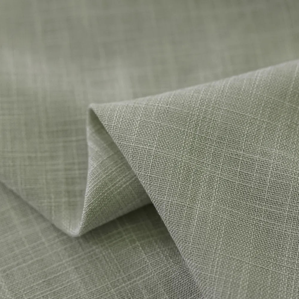 Grove Sage Green Linen Curtains for Bedroom