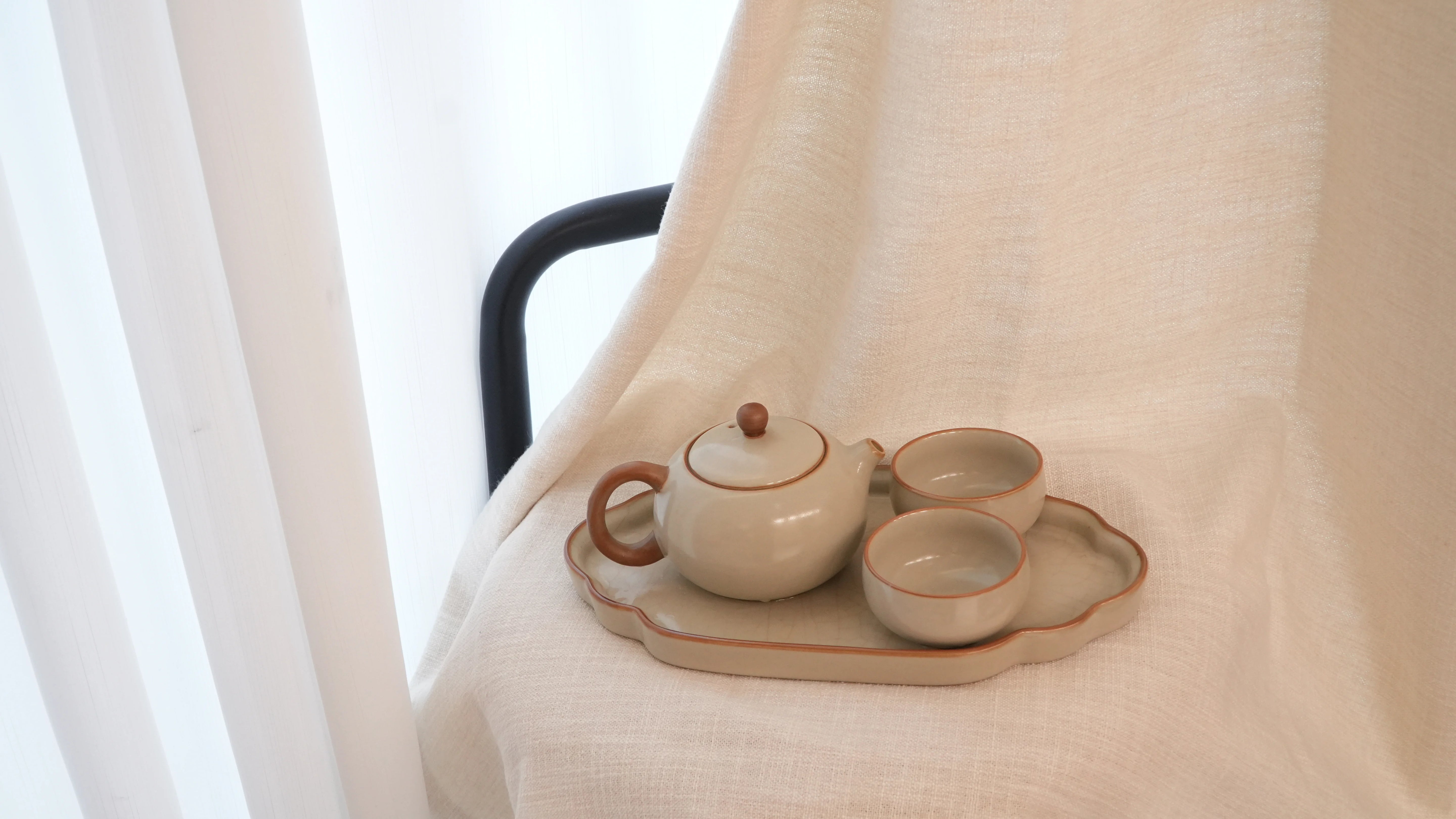 Laurel Neutral Linen Curtains for Floor-to-Ceiling Windows