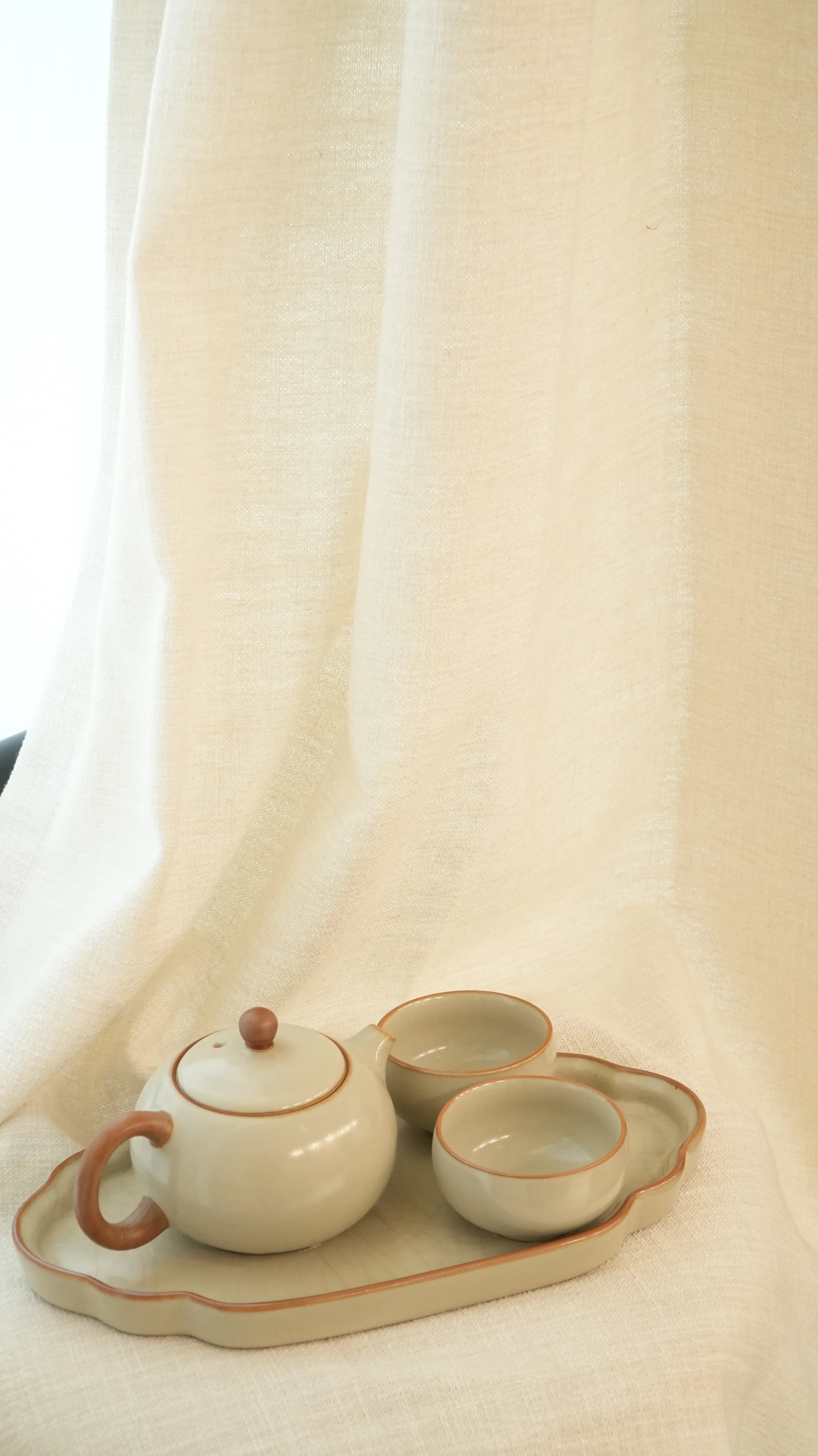 Laurel Neutral Linen Curtains for Floor-to-Ceiling Windows