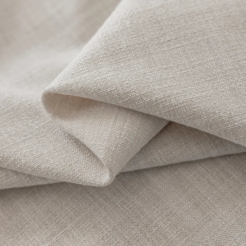 Pearl Blue Linen Curtains for Coastal Bedroom