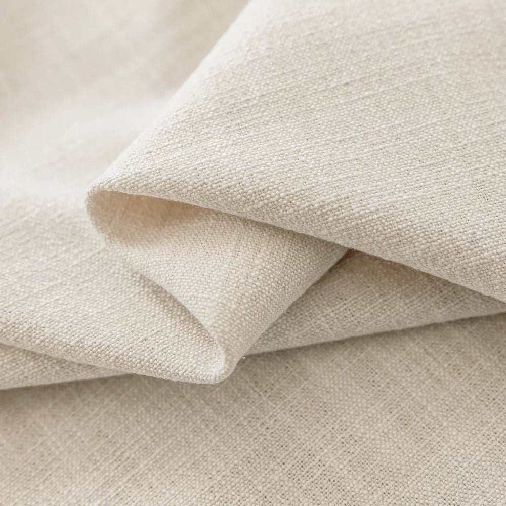 Pearl Blue Linen Curtains for Coastal Bedroom