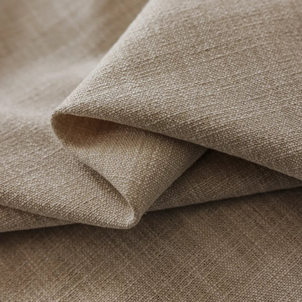 Pearl Blue Linen Curtains for Coastal Bedroom