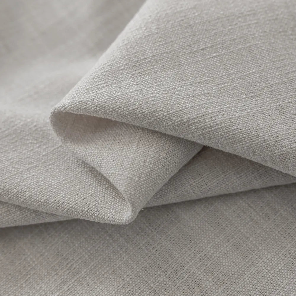 Pearl Blue Linen Curtains for Coastal Bedroom