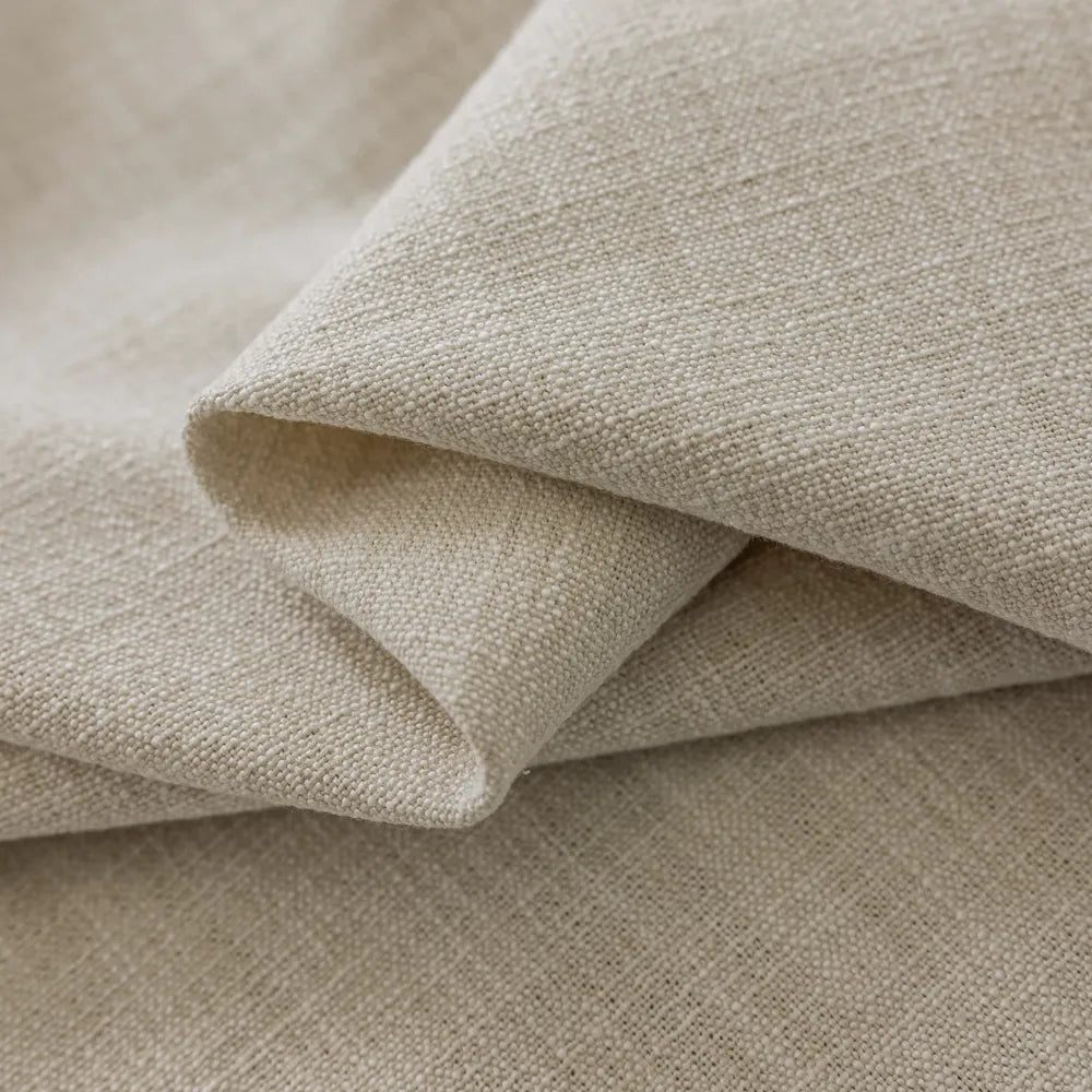 Pearl Blue Linen Curtains for Coastal Bedroom